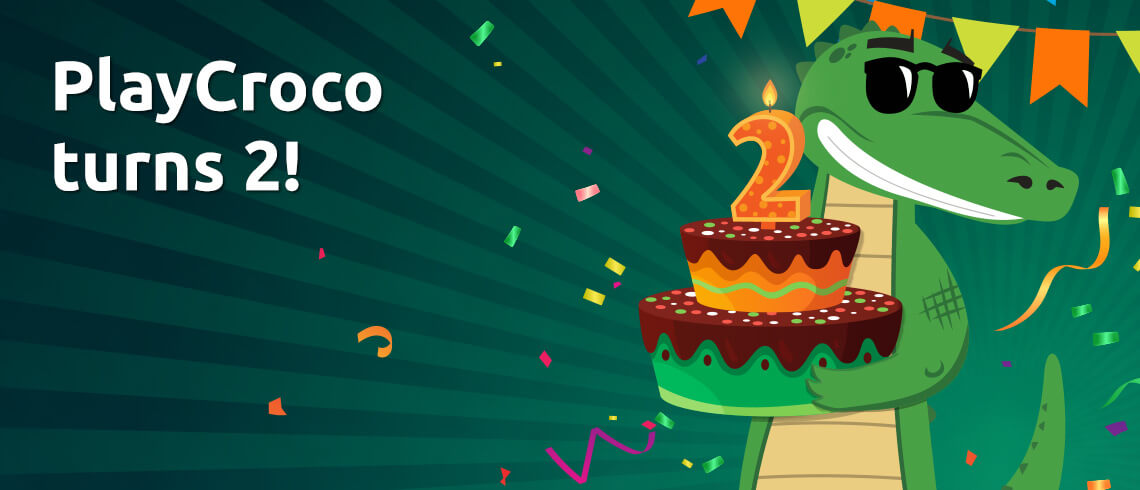 PlayCroco online casino turns 2 PlayCroco online casino turns 2