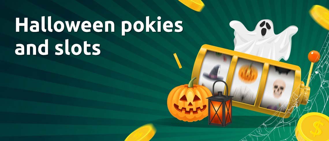 Halloween themed slots, ghost, jack-o-lantern, dollar coins Halloween themed slots, ghost, jack-o-lantern, dollar coins