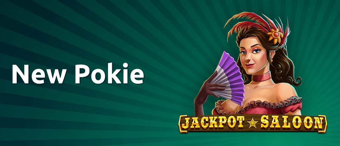 New Pokie jackpot Saloon, Saloon lady with fan, wild west New Pokie jackpot Saloon, Saloon lady with fan, wild west