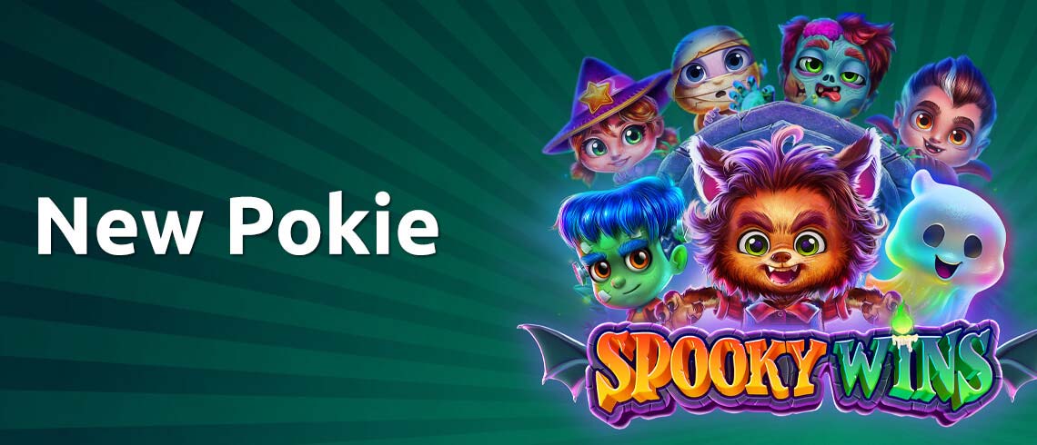 New Pokie Spooky Wins, Ghost and cute scary halloween characters New Pokie Spooky Wins, Ghost and cute scary halloween characters